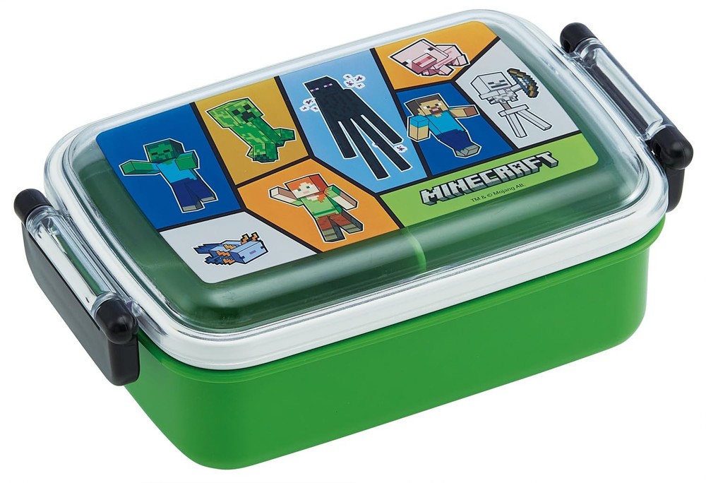 Skater Minecraft Lunch Box for Kids with Fluffy Dome Design and Antibacterial Features