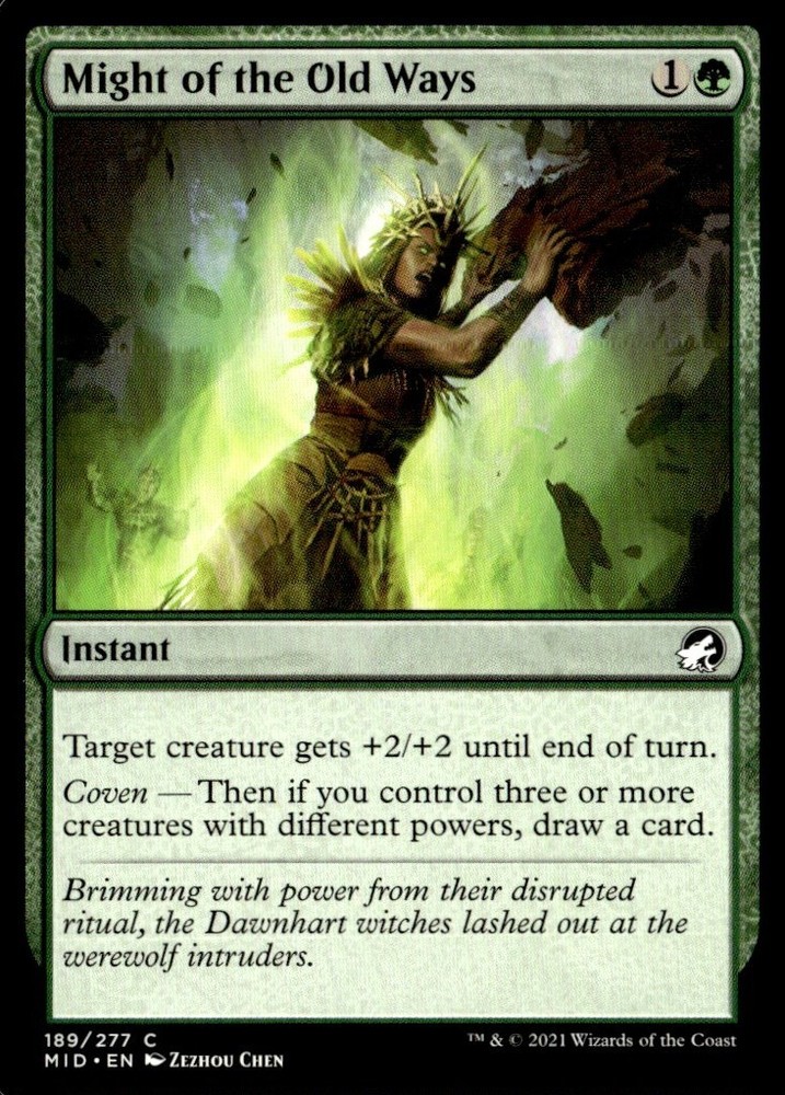 2021 Innistrad: Midnight Hunt Might of the Old Ways Expansion/Common #189