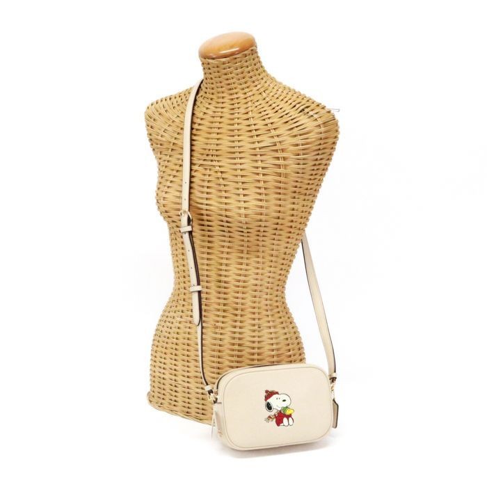 COACH Mini Jamie Snoopy Crossbody Bag in Pebble Leather