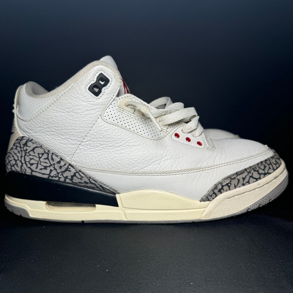 Size 9.5 - Nike Air Jordan 3 Retro White Cement Reimagined Men's Shoes Ships Now