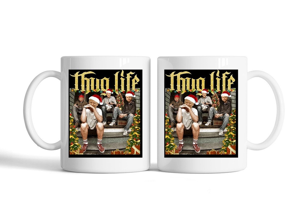 Thug Life Trump Vance Kennedy Hulk Hogan Mug, funny mug, trump mug