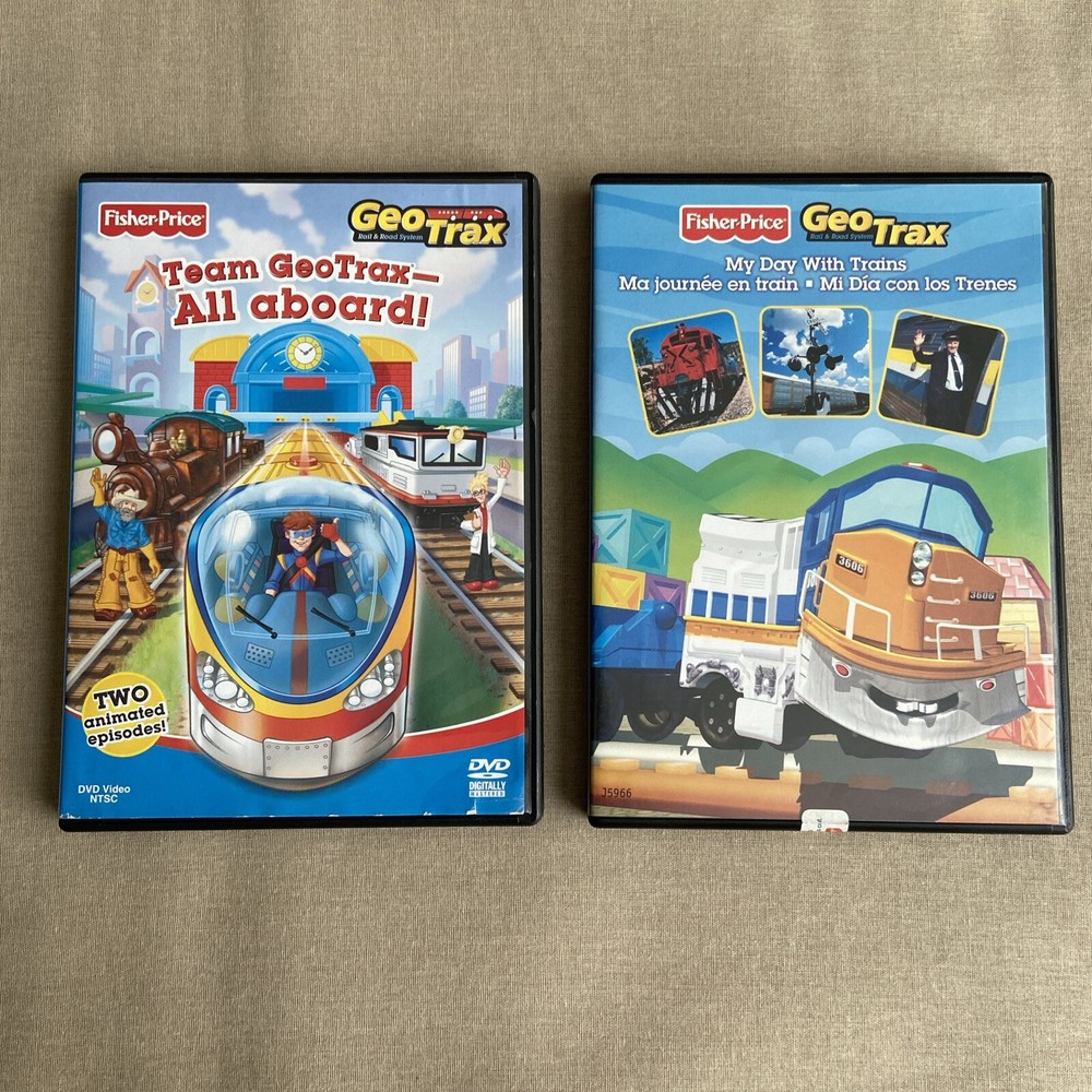 Fisher Price Geo Trax: My Day with Trains & Team GeoTrax All Aboard! (DVD Set) +-image