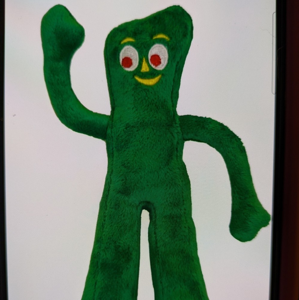 Gumby 9 Inch Dog Toy, Squeak, Soft , Interactive , New