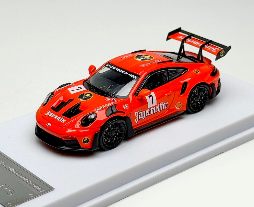 1:64 LMLF Red 911 992 GT3 RS Racing Sports Classic Model Diecast Metal Car