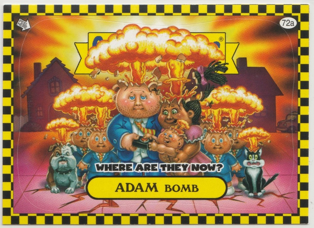 Adam Bomb 72a Garbage Pail Kids GPK 2010 Flashback Series 1 FB1 Trading Card