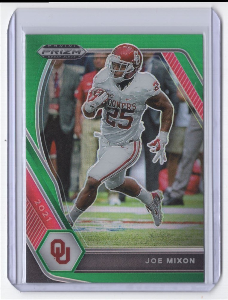 2021 Panini Prizm Draft Picks Collegiate Green Joe Mixon Oklahoma Sooners #93
