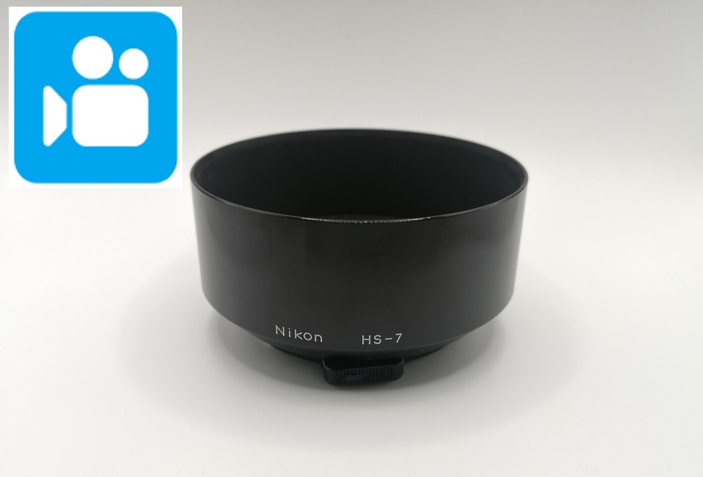 🎦VIDEO👀[MINT] Nikon Metal Lens Hood HS-7 From JAPAN