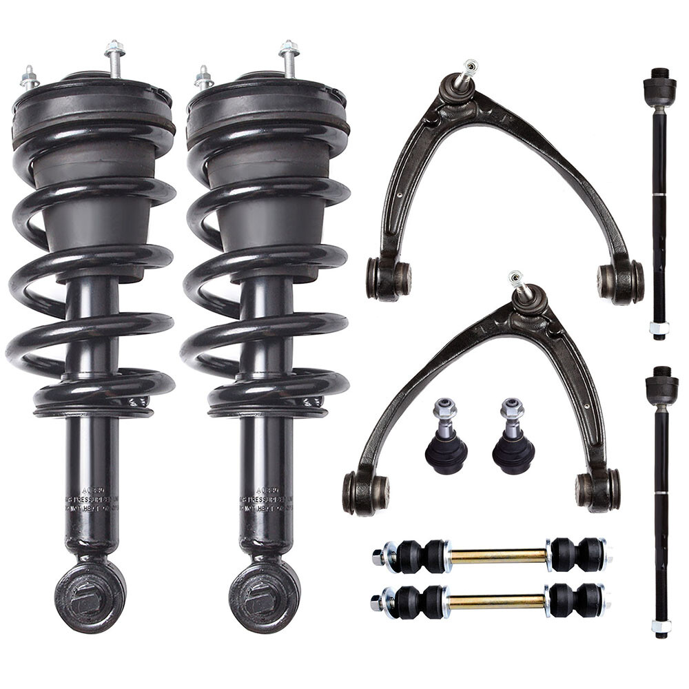 Heavy-Duty Front Struts Upper Control Arms Tie Rods for Chevy Silverado GMC Sierra Yukon XL1500 Tahoe