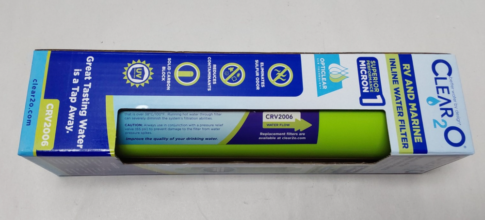 CRV2006 RV Marine Water Filter Clear 2O Brand New Fast Shipping
