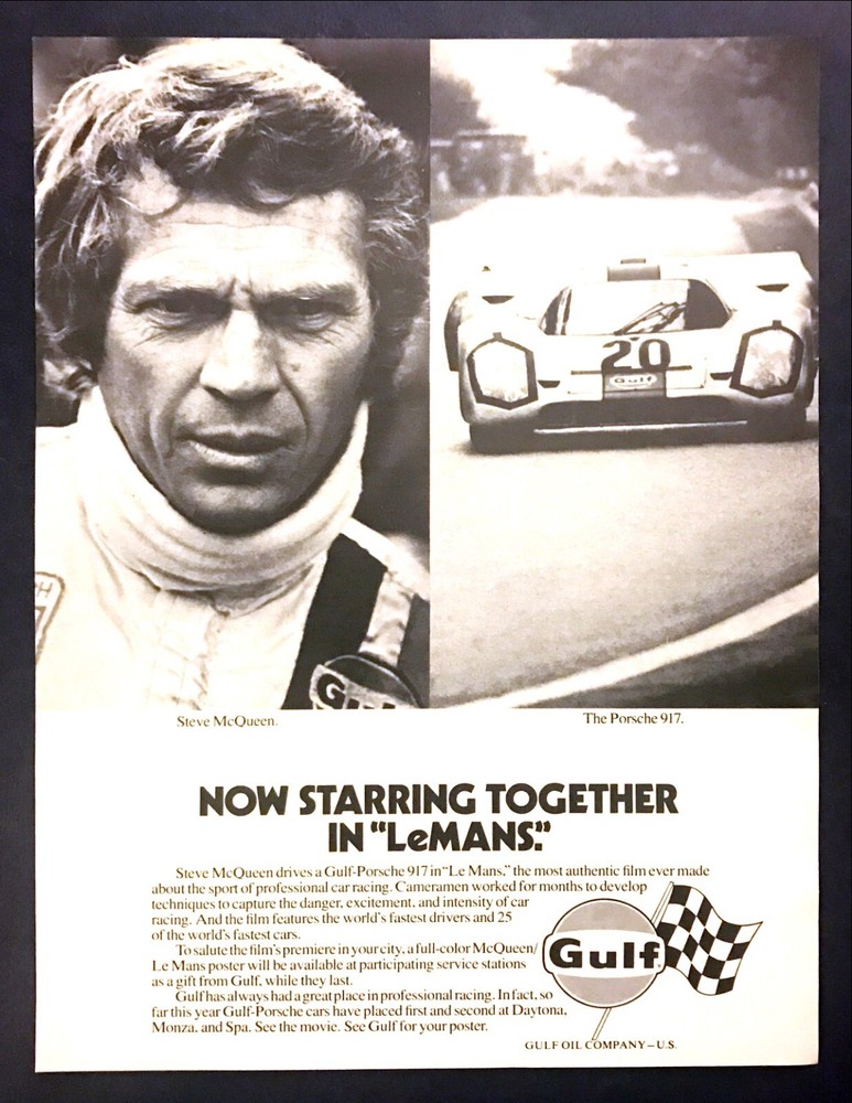 1971 Porsche 917 Racer & Steve McQueen in 