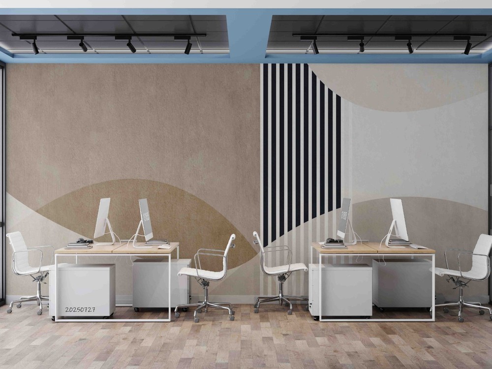 3D Office Abstract Watercolor Wall Murals Wallpaper Murals Wall Sticker 5