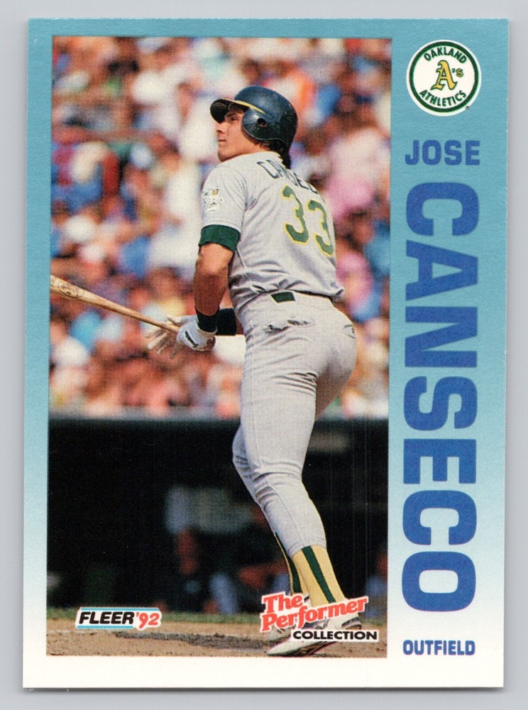 1992 Fleer The Performer Collection Jose Conseco #13 Oakland Athletics