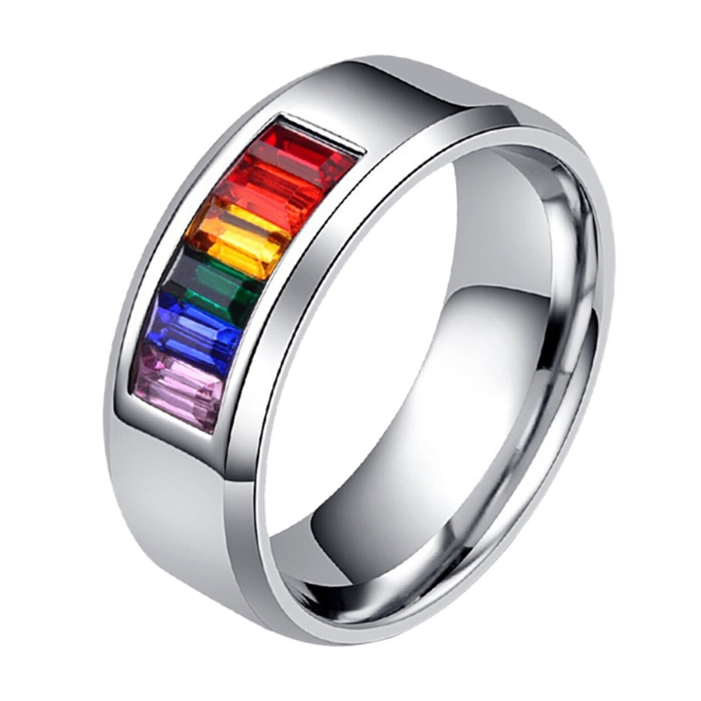 Gift Valentines Day Gift Couples Ring Stainless Steel Jewelry-image