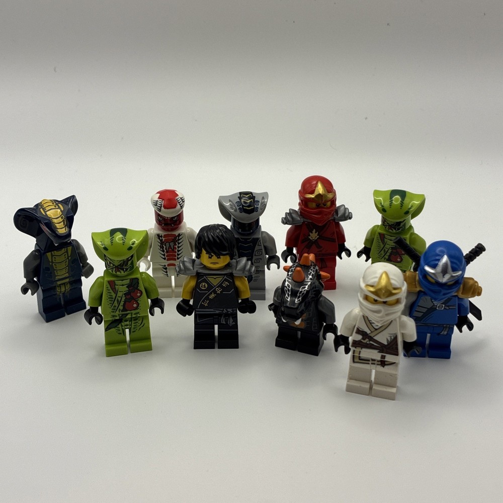 Lego Ninjago Minifigures Lot Of 10 Rare New Minifigure Bundle