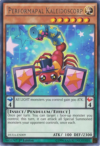 Performapal Kaleidoscorp DUEA-EN009 1st Edition Rare Lightly Played Condition