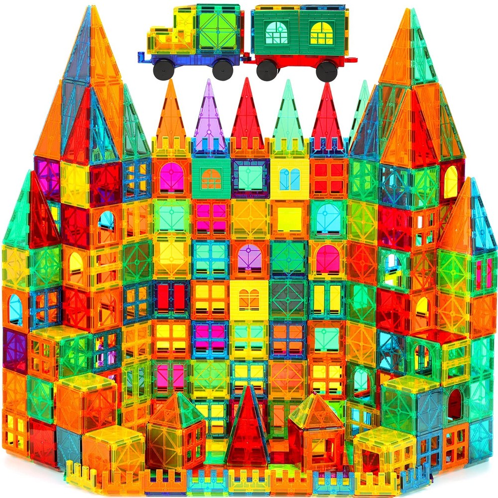 CuteTiger Mangetic Tiles, 100PCS Magnet Building Toys, Magnetic Building Set ...