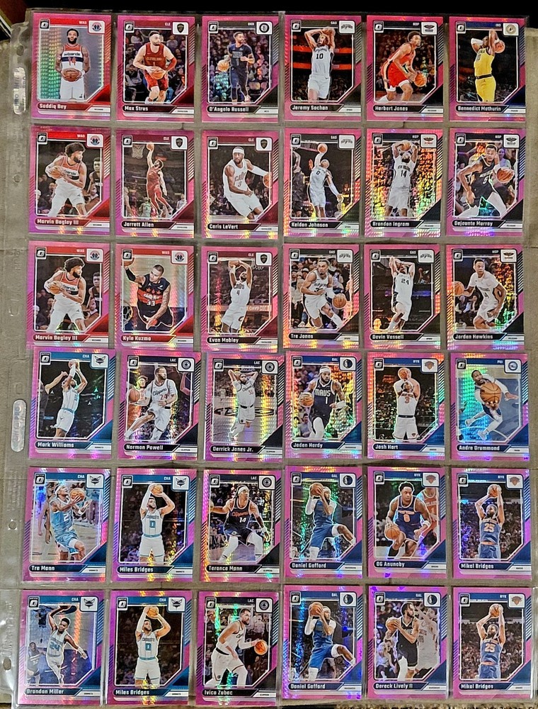 2024-25 Panini Donruss Optic basketball lot of 480 rookies and parallels
