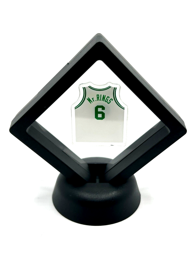 Boston Celtics Bill Russell floating jersey-Retro Classic DESKTOP Collectable