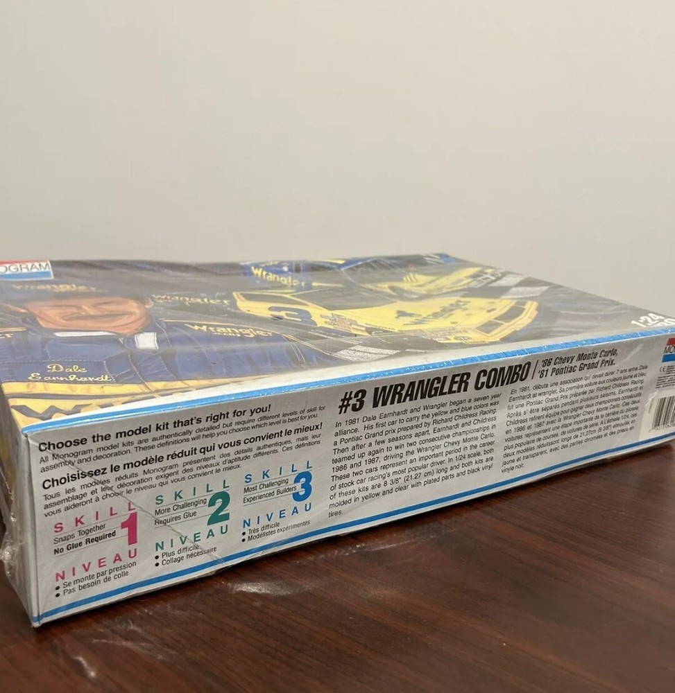 Monogram 6298 D Earnhardt 3 Wrangler Combo 86 Monte Carlo & 81 Grand Prix 1:24