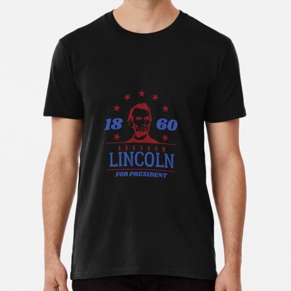 Abraham Abe Lincoln Retro American President Premium T-Shirt S-5XL