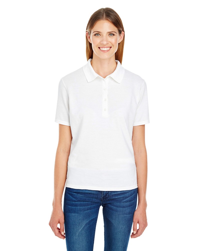 Hanes Ladies  Polo T Shirt - 035P - SMALL SIZE - STOCK CLEARANCE SALE