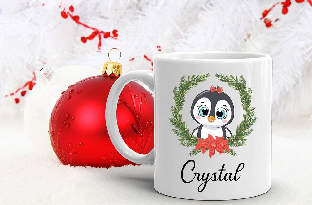 Personalized Christmas Mug Kids Hot Cocoa Mug Daughter Gift Christmas Mug Santa