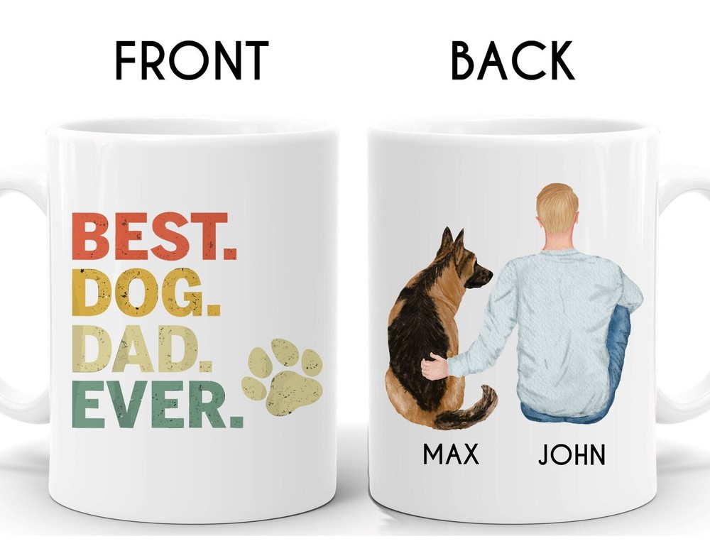 Personalized German Shepherd Mug German Shepherd Dad Mug German Shepherd Lover