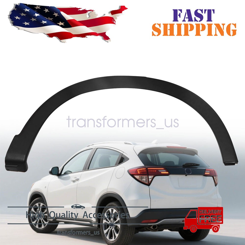 Rear Wheel Opening Molding Matte Black Right Side For Honda HR-V 2019-2022