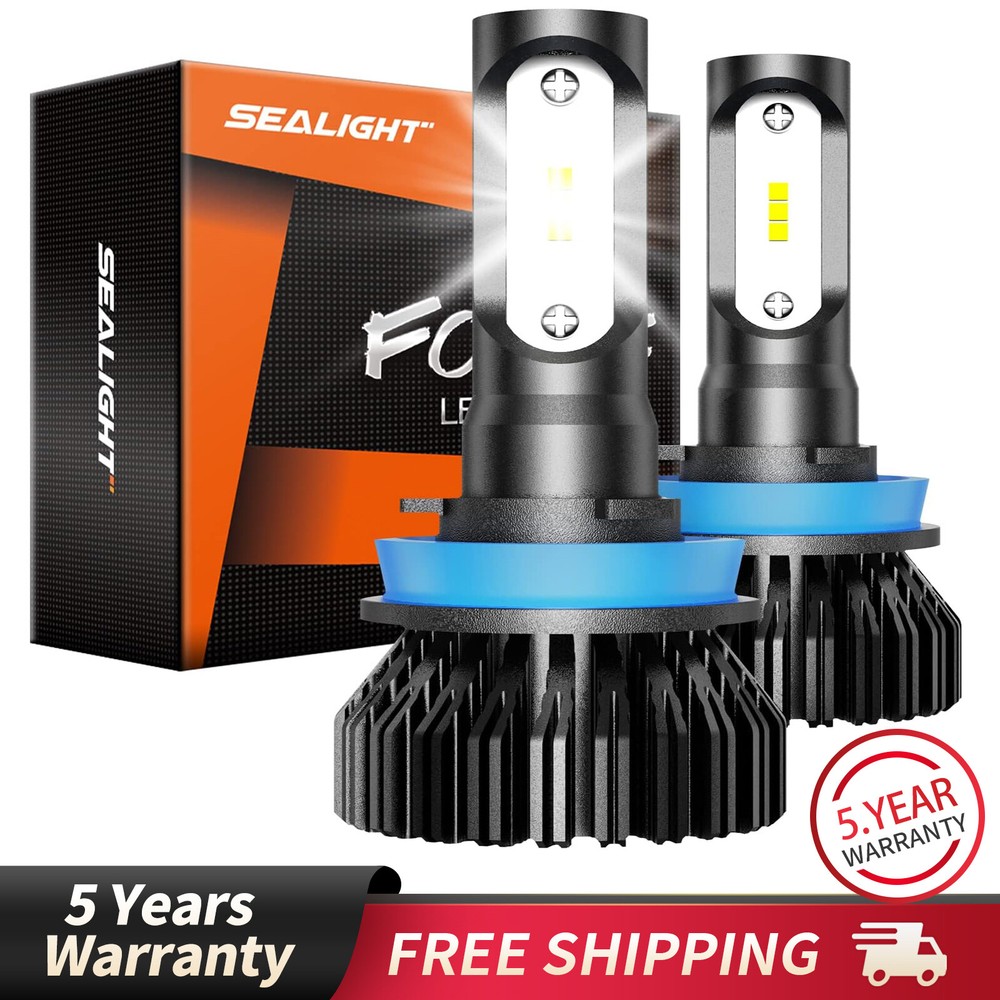 SEALIGHT H11 H8 H9 LED Bulbs LED Fog Light Bulbs 6000K Xenon White Headlight