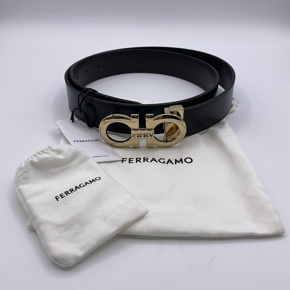 Ferragamo Reversible Leather Gancini Belt Size 105
