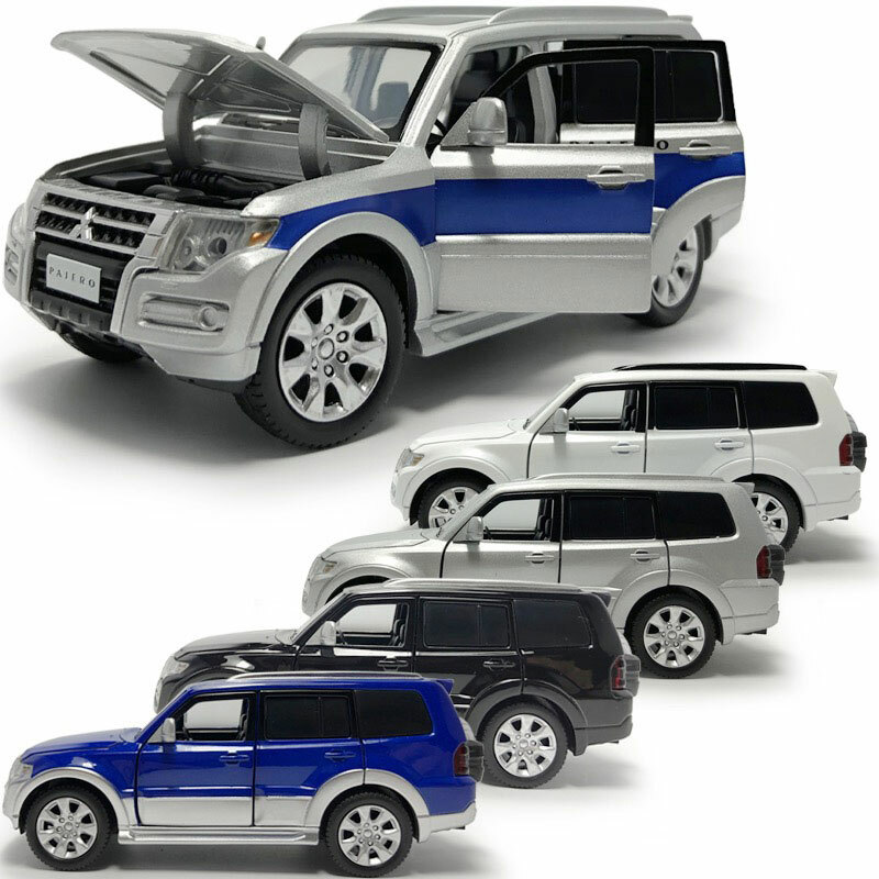 1:32 Mitsubishi Pajero SUV Model Car Diecast Toy Vehicle Toys for Kids Boys Gift