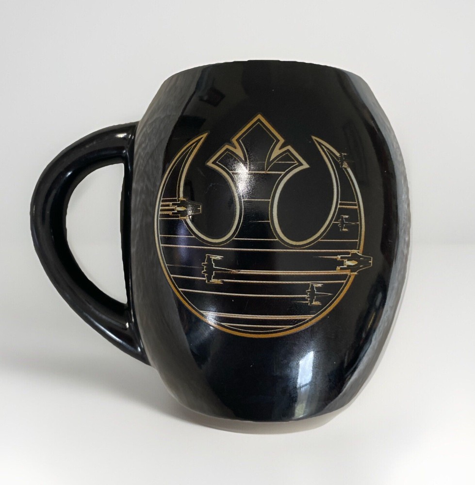 Star Wars BB-8 Rebel Alliance 18 oz. Black Oval Ceramic Mug Lucasfilm Jedi