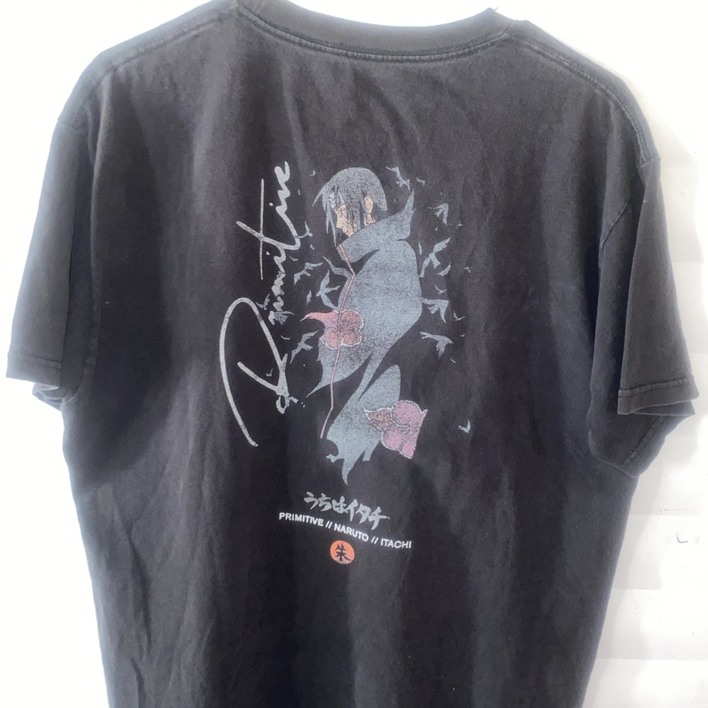Primitive x Naruto Shippuden Itachi Anime Black  XL T-Shirt Vintage Worn