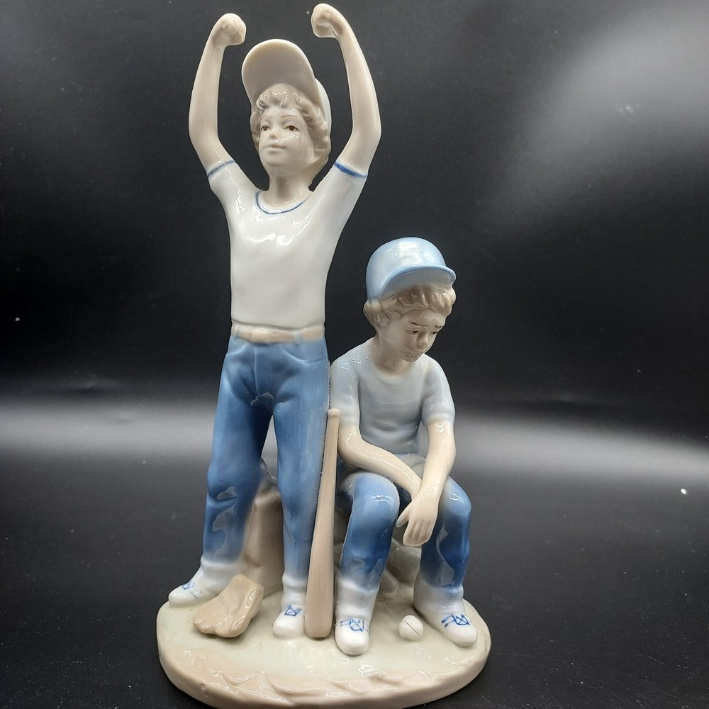 Clearance Sale: 1989 Paul Sebastian Porcelain Figurine - Home Run Baseball, 9-Inch Collectible-image