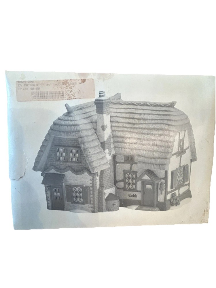 Vintage Dept 56 Heritage Village Cobb Cottage 58246 with Original Box No Light
