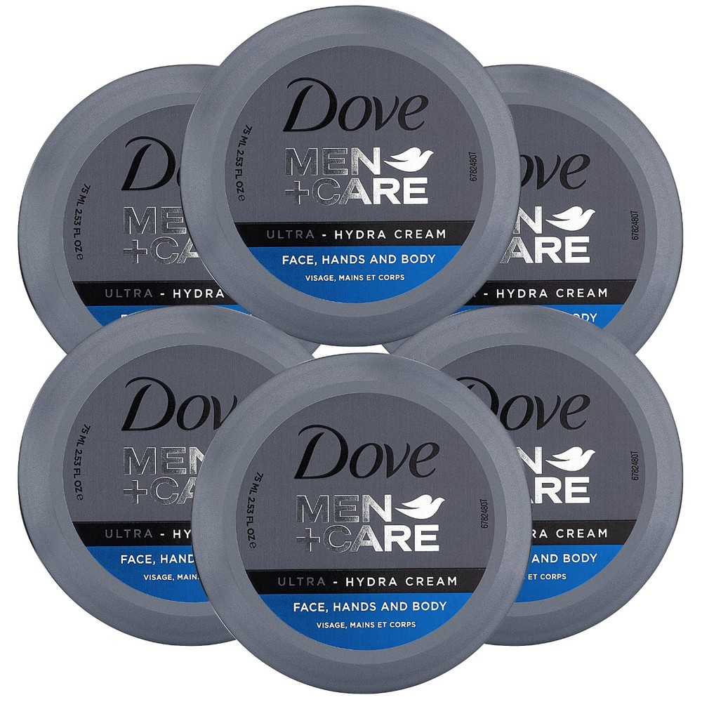 Dove Men+Care Ultra Hydra Cream Face Hands and Body care All Skin Types 6 Pac...