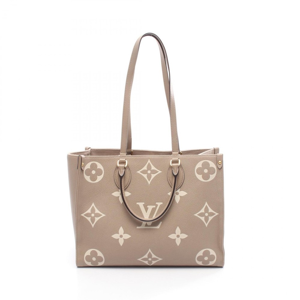 LOUIS VUITTON On the Go MM Shoulder Tote Bag M45494 Monogram empreinte Used LV
