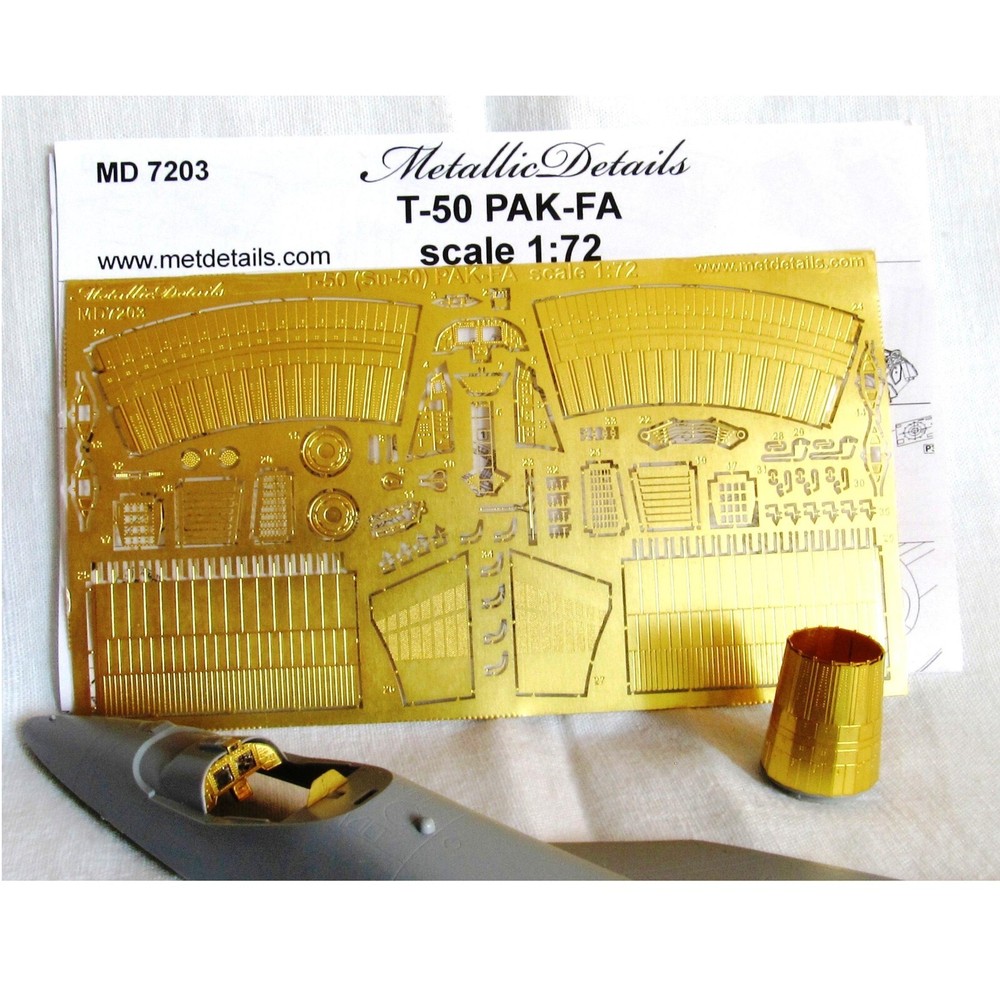 Metallic Details MD7203 Detailing set for Scale kit 1:72 T-50 PAK-FA (Zvezda)