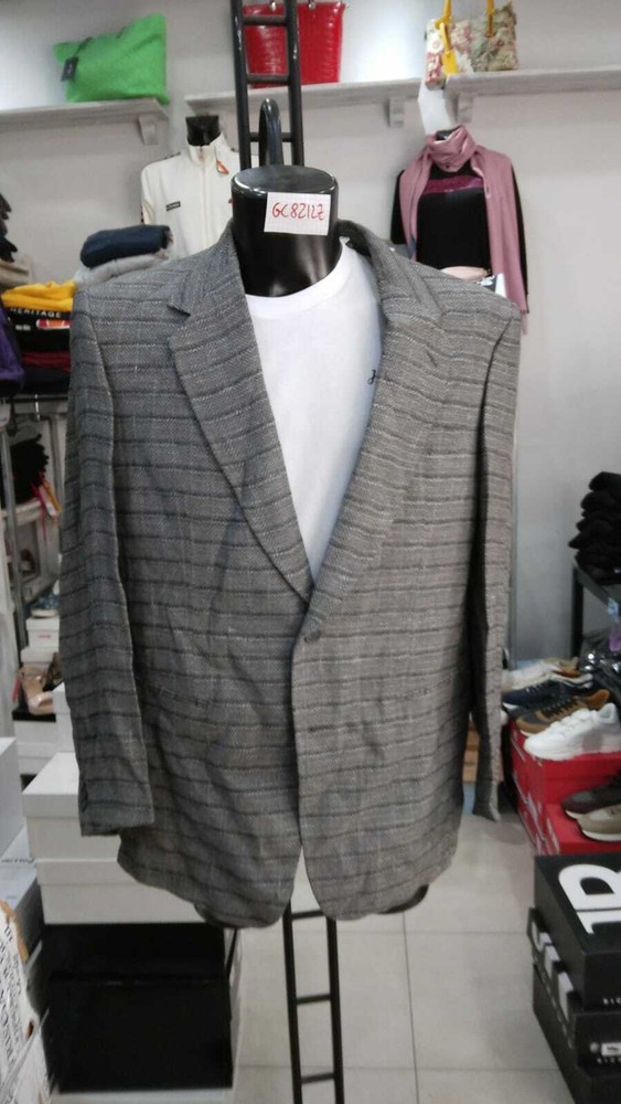 Men's Jacket Man Mix Linen Grey New Size 44 GC821LZ