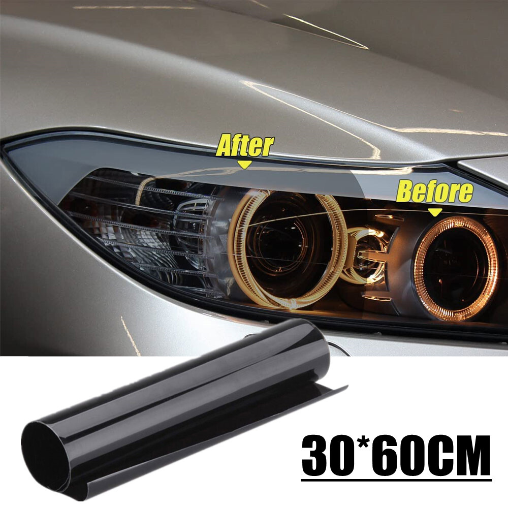 Car Dark Smoke Black Tint Film Headlight Tail light Vinyl Wrap Film Accessories