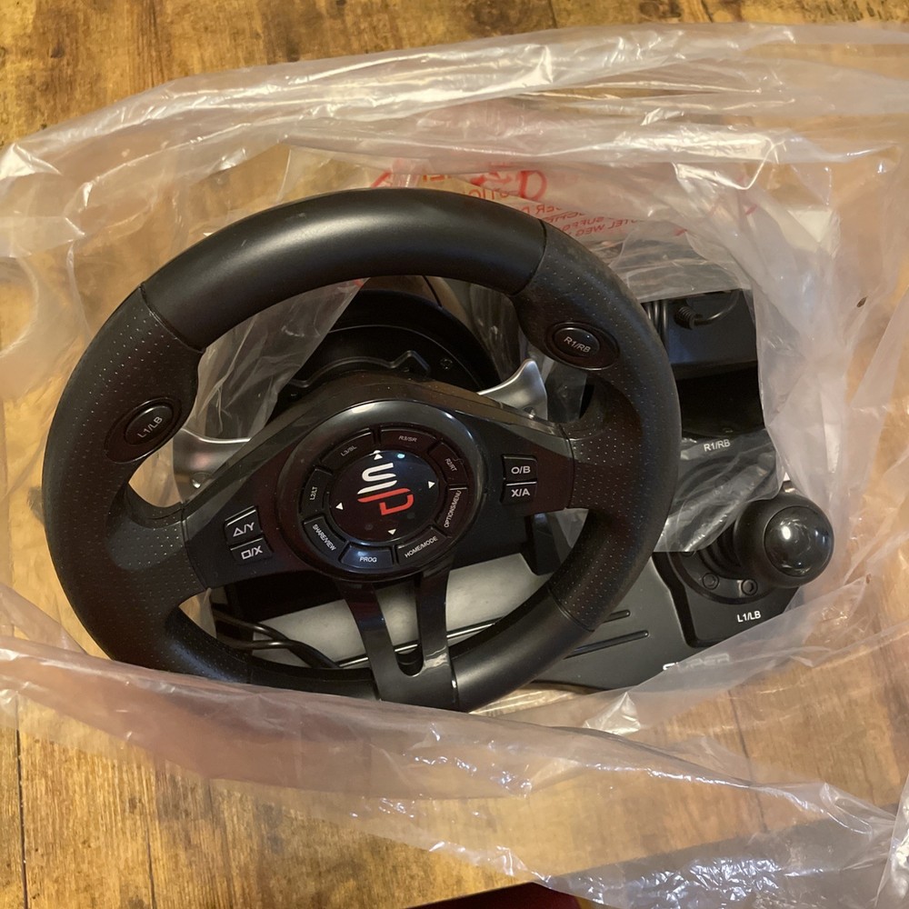Superdrive GS550 racing wheel with pedals paddles and shifter for immersive gaming