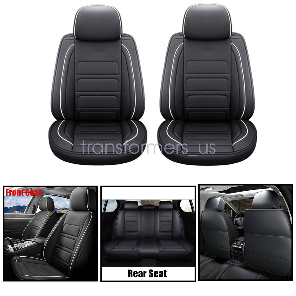 Car 5-Seat Covers PU Leather Front & Rear Cushion For Infiniti FX35 FX45 EX35