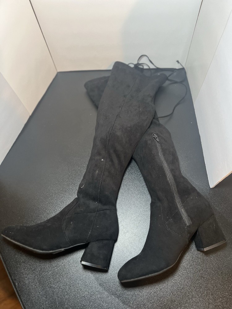 Over-The-Knee Forever 21 Boots Faux Suede