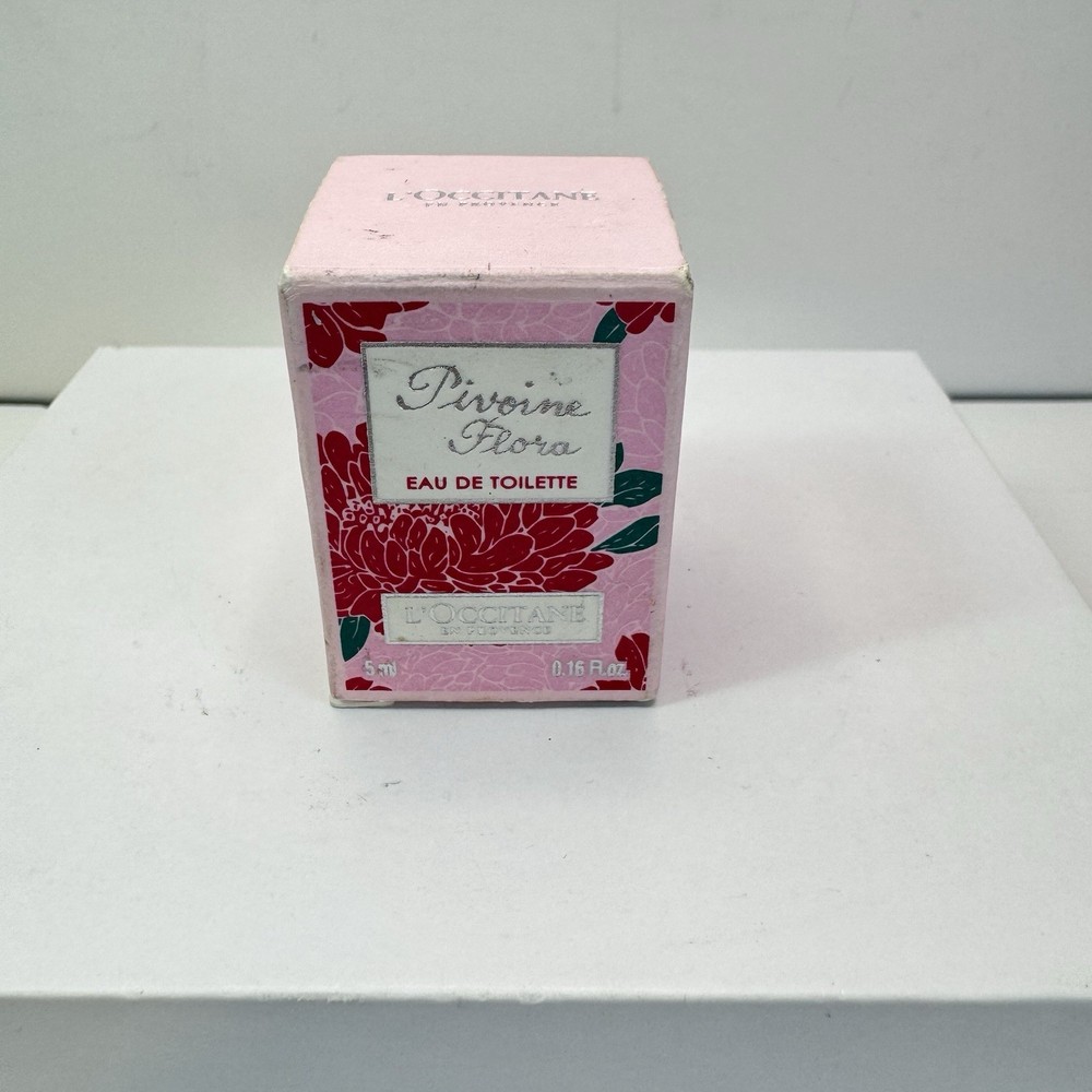 L'Occitane En Provence Pivoine Flora Eau De Toilette Splash Travel 0.16 OZ. NIB