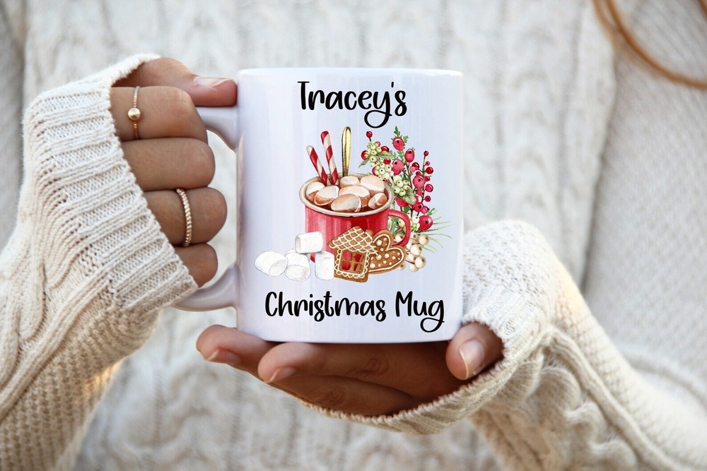 Personalised Hot Chocolate Christmas Mug Coffee Mug Tea Mug Christmas Mug