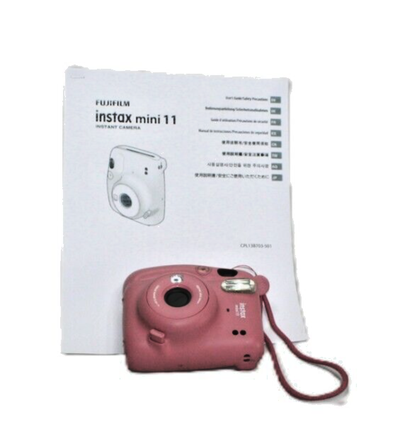 Fujifilm Instax Mini 11 Blush Pink Instant Camera Tested Working Model 16654774