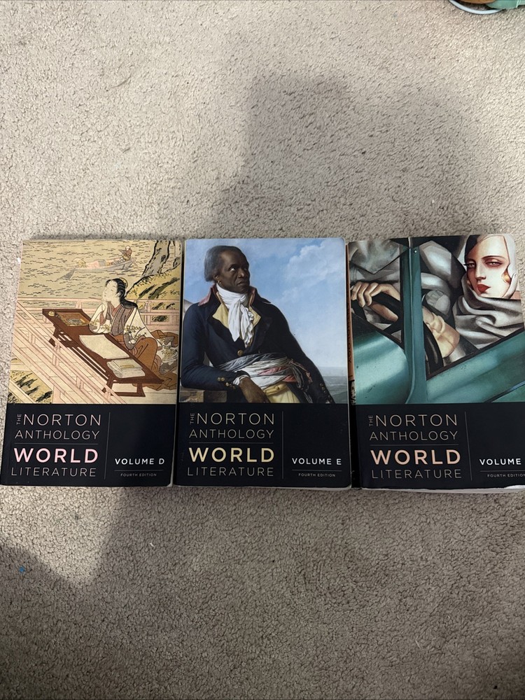 Collection of the Norton Anthology of World Literature Volumes D, E, & F