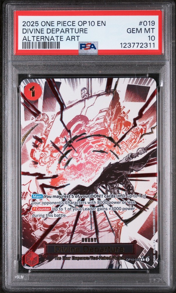 Divine Departure PSA 10 Event Manga Alt - One Piece OP10-019 Royal Blood English