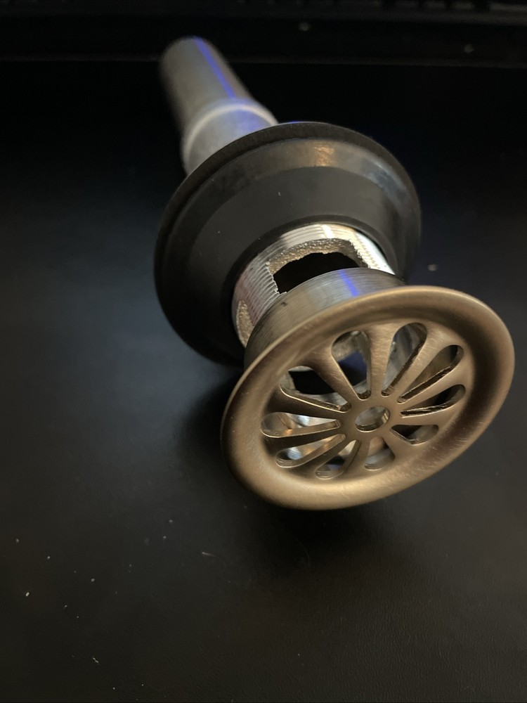 Kohler Brushed Bronze Bathroom Sink Grid Drain with Overflow