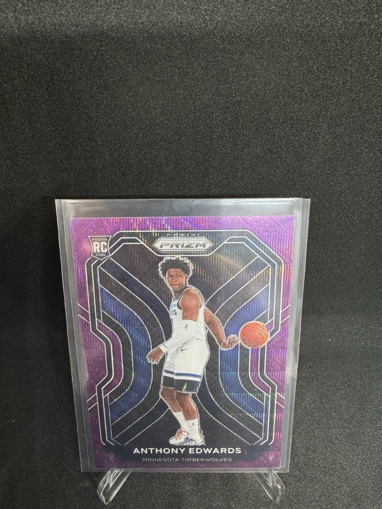 2020 Panini Prizm Anthony Edwards Rookie Purple Wave